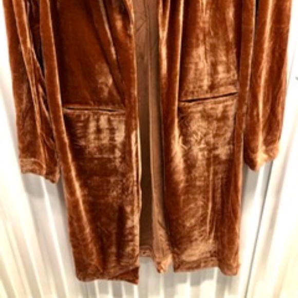 Velour Long Jacket, M, New - Picture 2 of 8